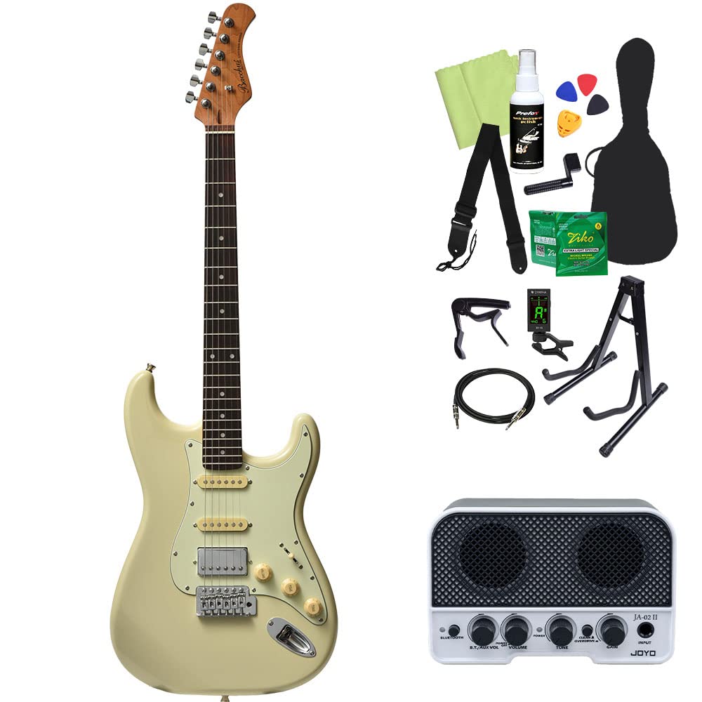 Amazon | Bacchus BST-2-RSM/R エレキギター初心者14点セット
